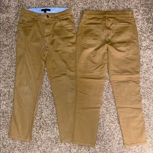 (2) pair boys TOMMY HILFIGER chino pants, size 18